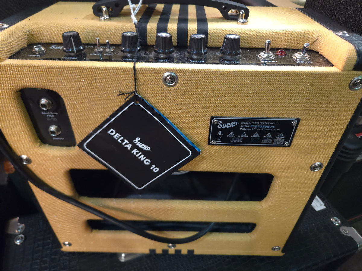 Supro 1820R Delta King 10 5-Watt 1x10" Guitar Combo 2021 - Present - Tweed / Black Stripes - Local Pickup Only