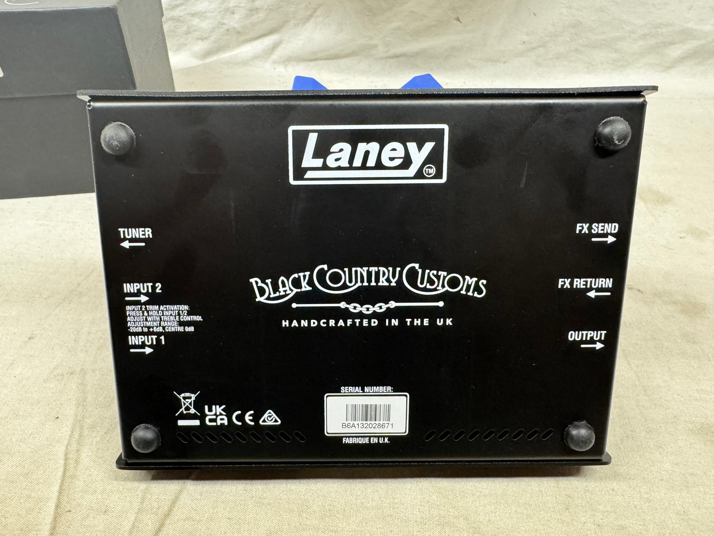 Laney Black Country Customs x Nathan East DB-EAST-PRE Digbeth Bass Preamp Pedal with Box