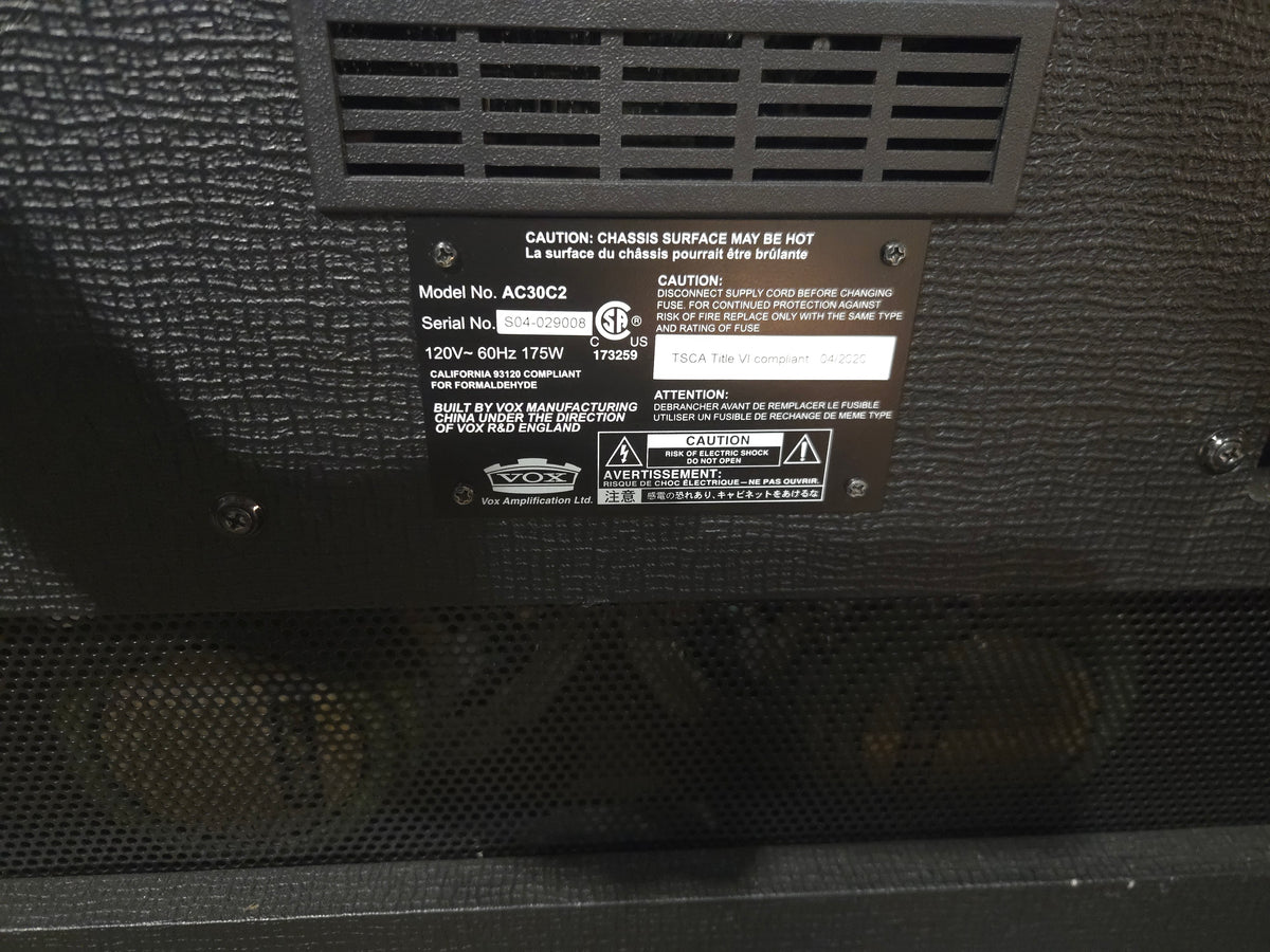 Vox AC30C2 Custom 2-Channel 30-Watt 2x12" Guitar Combo 2010 - 2019 - Local Pickup Only