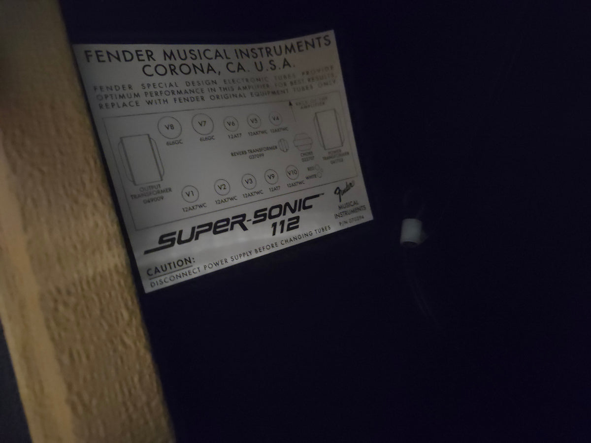 Fender Super-Sonic supersonic 112 2-Channel 1x12" Guitar Combo 2010 - Present - Blonde - Local Pickup Only