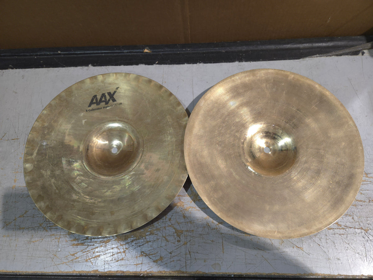 Sabian 13" AAX X-Celerator Hi-Hat Cymbals (Pair) 2007 - 2018 - Natural
