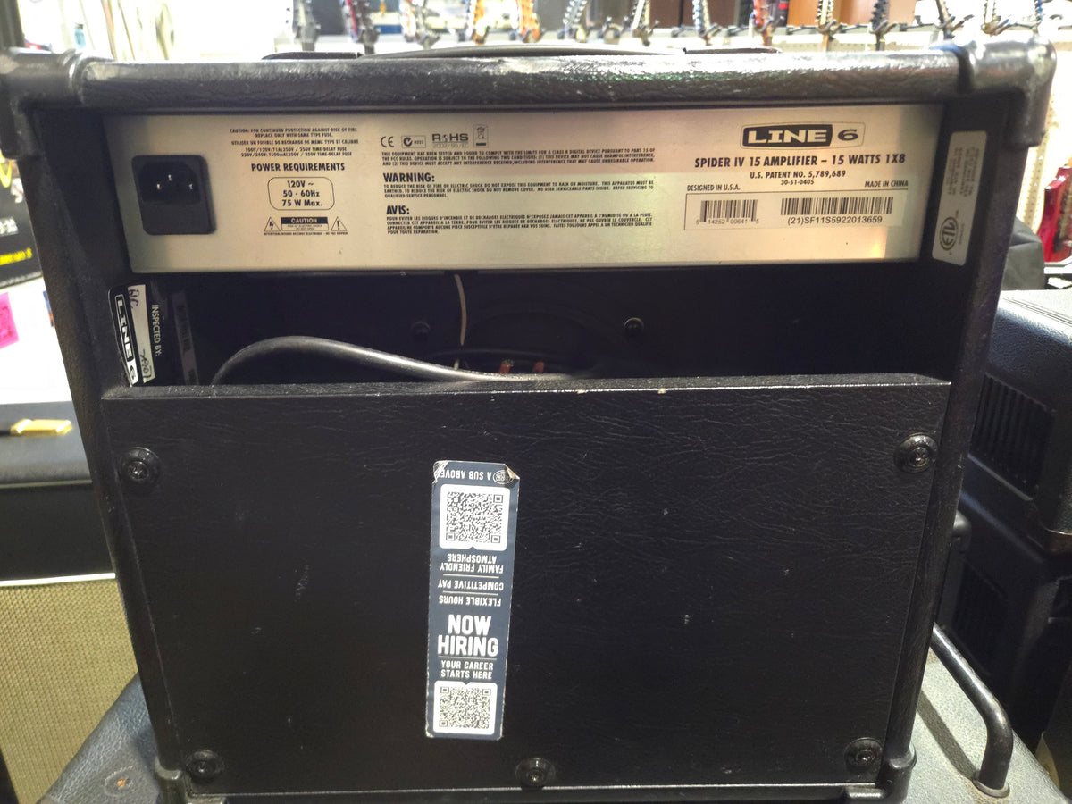 Line 6 Spider IV 15 15-Watt 1x8" Digital Modeling Guitar Practice Amp 2009 - 2016 - Local Pickup Only