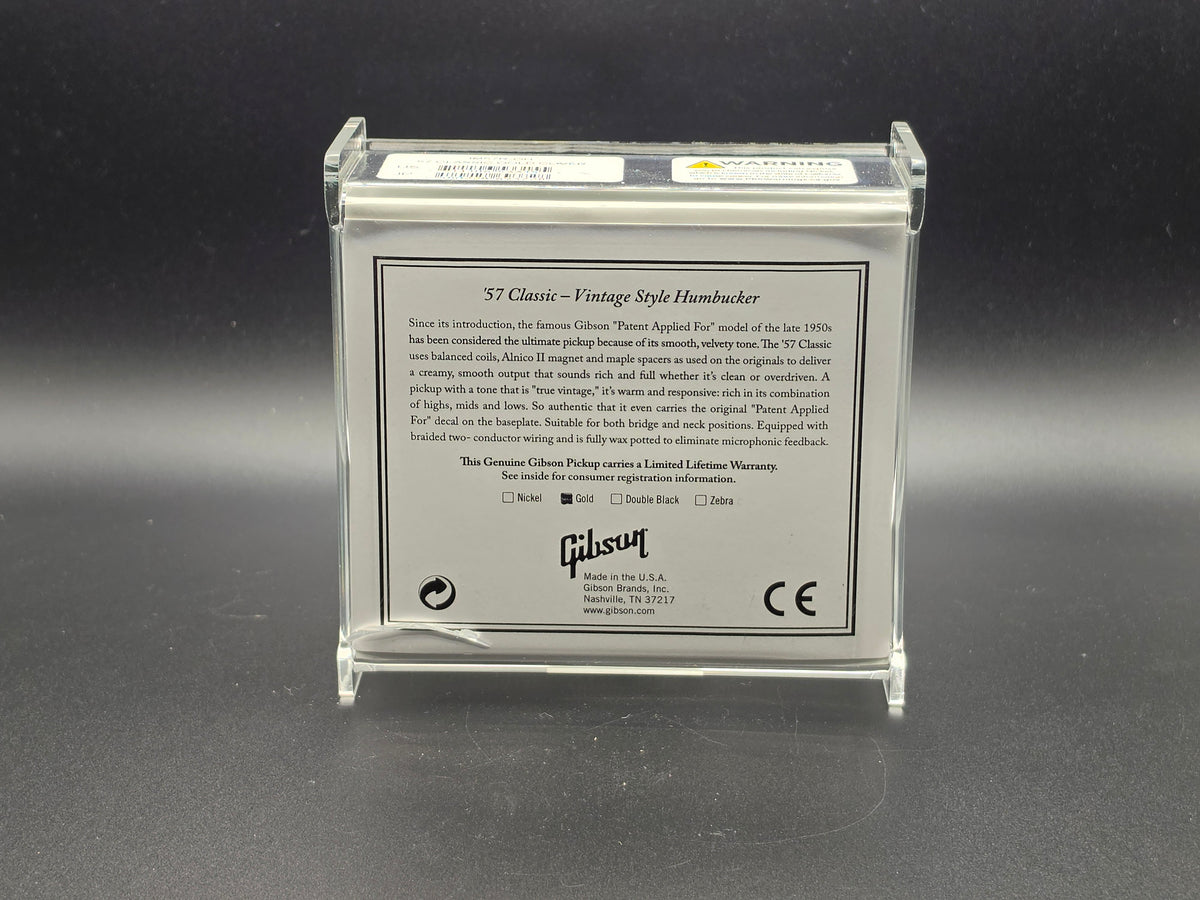 Gibson Original '57 Classic Gold Cover Humbucker Guitar Pickup (New) (I01019205)
