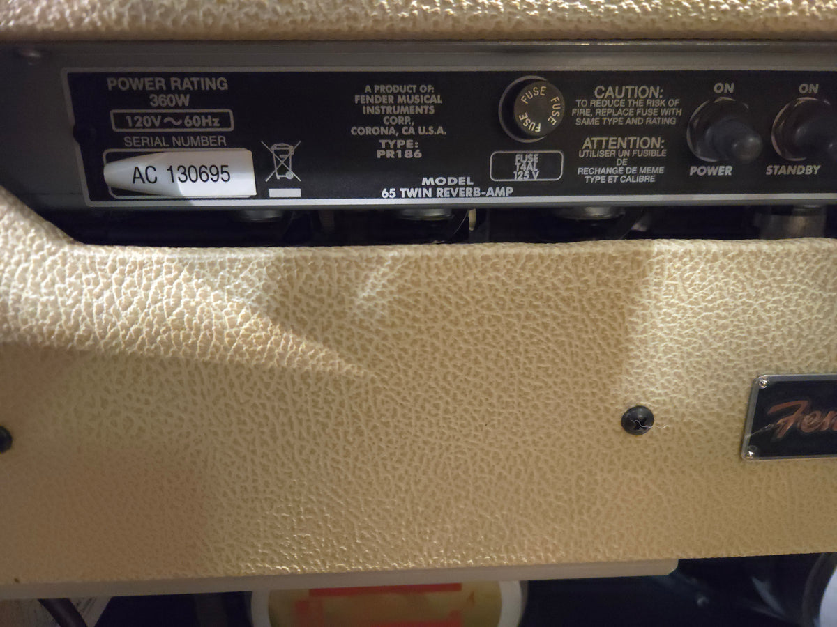 Fender '65 Twin Reverb Reissue FSR Limited Edition 85-Watt 2x12" Guitar Combo 2013 - 2014 - Blonde / Wheat - Local Pickup Only