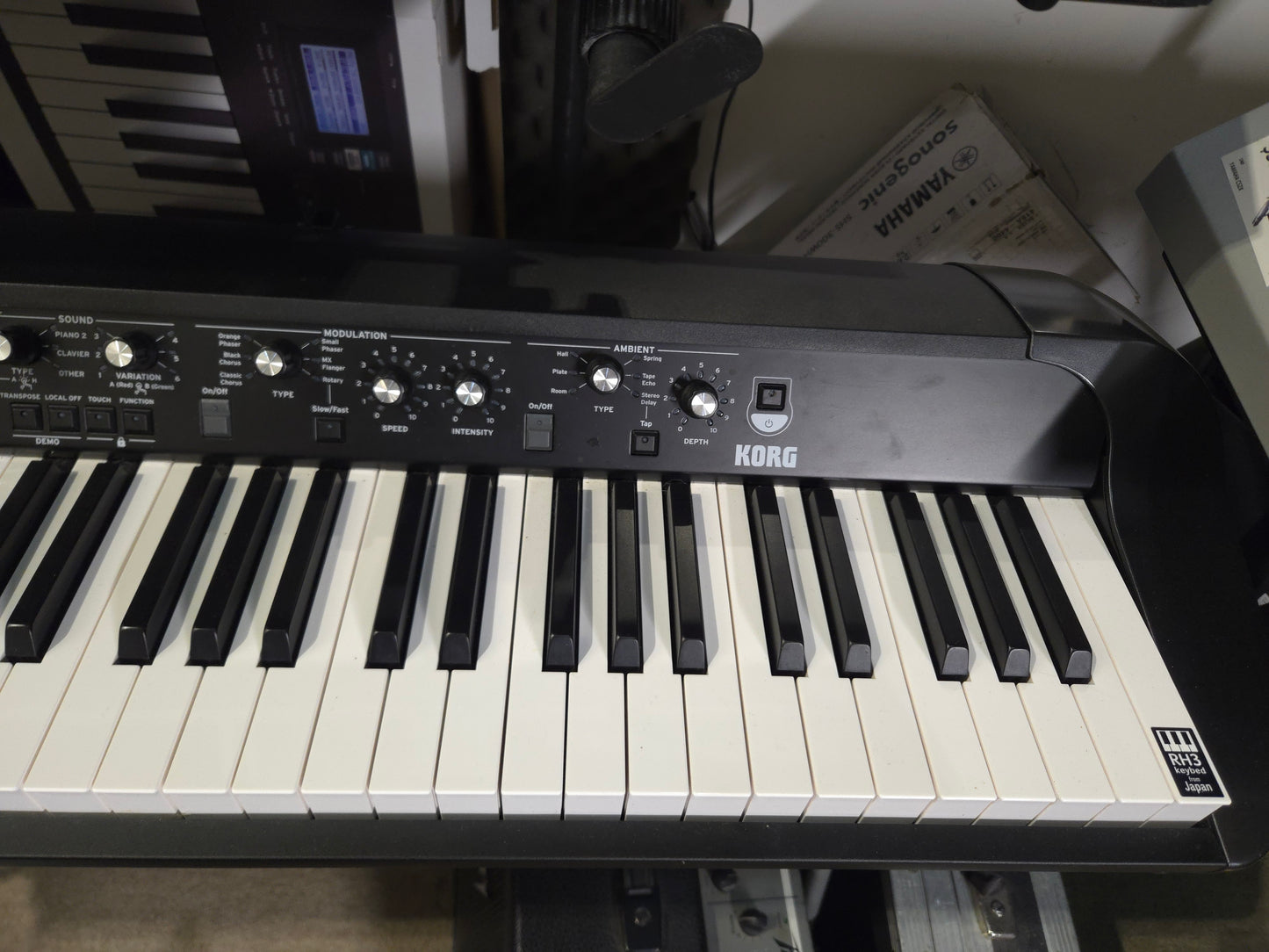 Korg SV2-88 Stage Vintage Digital Piano 2018 - Present - Black with White / Black Keys - Local Pickup Only