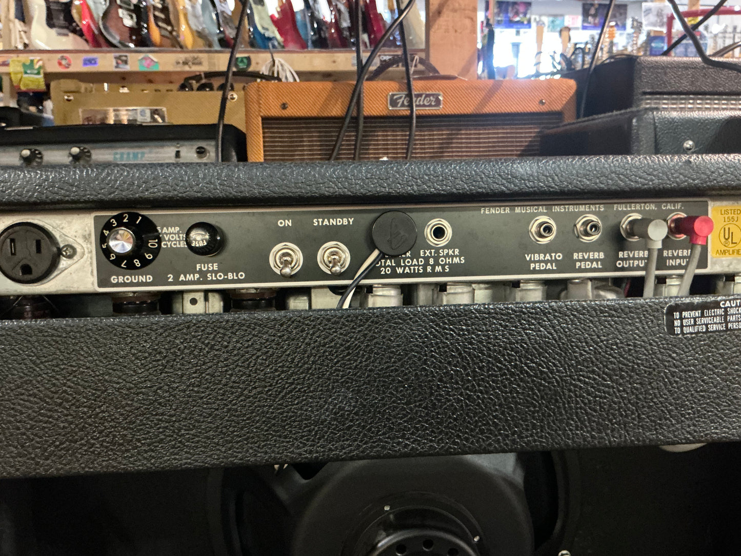 Fender Deluxe Reverb Tube Guitar Combo Amplifier - modified - Silverface - Local Pickup Only