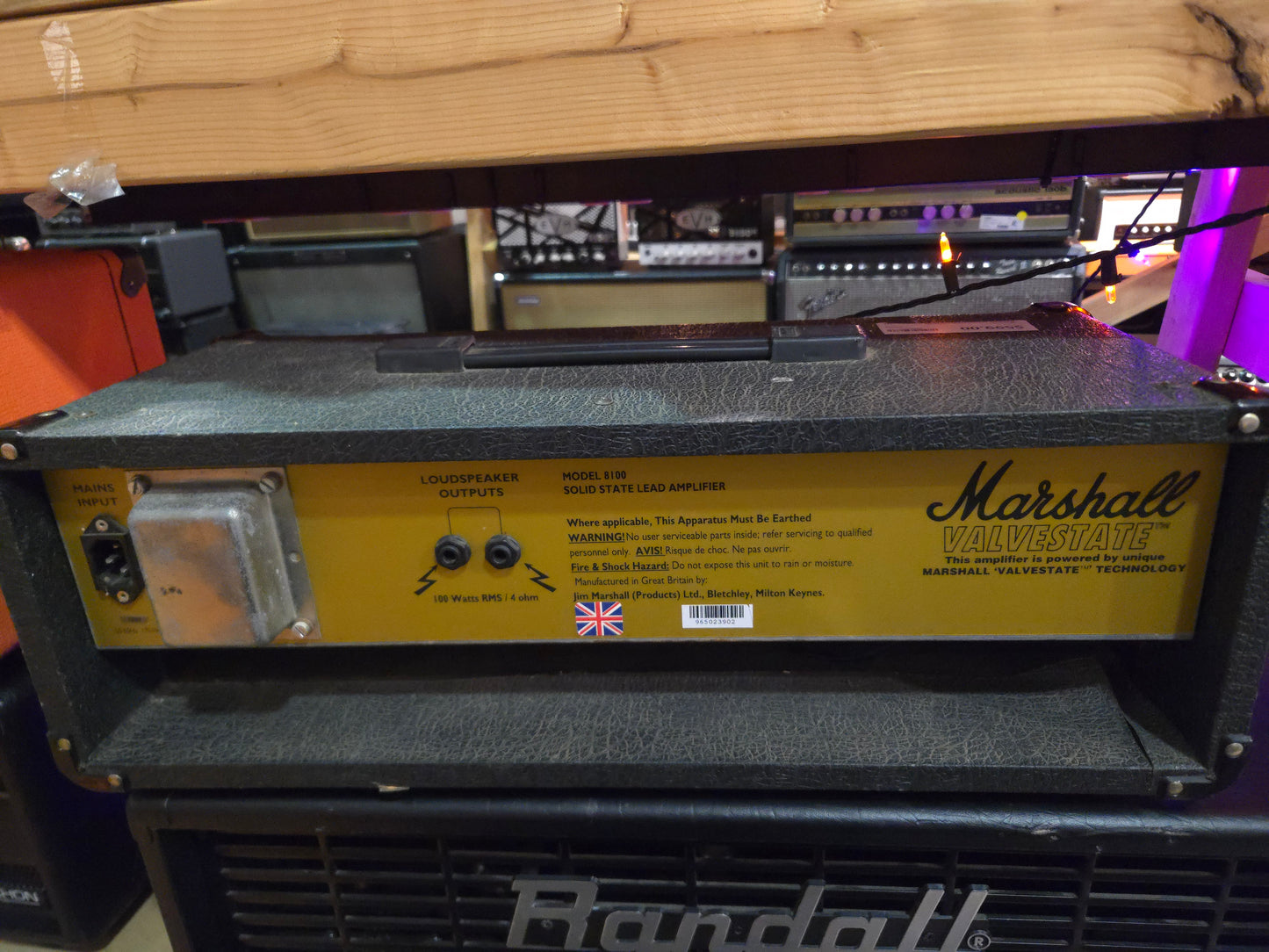 Marshall Valvestate 100V Model 8100 2-Channel 100-Watt Guitar Amp Head 1991 - 1998 - Local Pickup Only