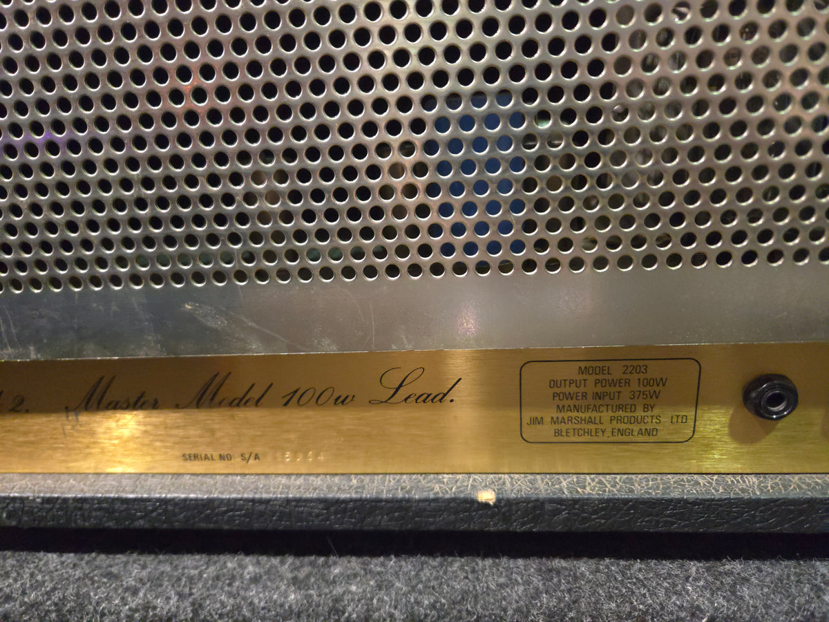 Marshall JCM 800 Lead Series Model 2203 100-Watt Master Volume Head 1981 - 1989 - Local Pickup Only