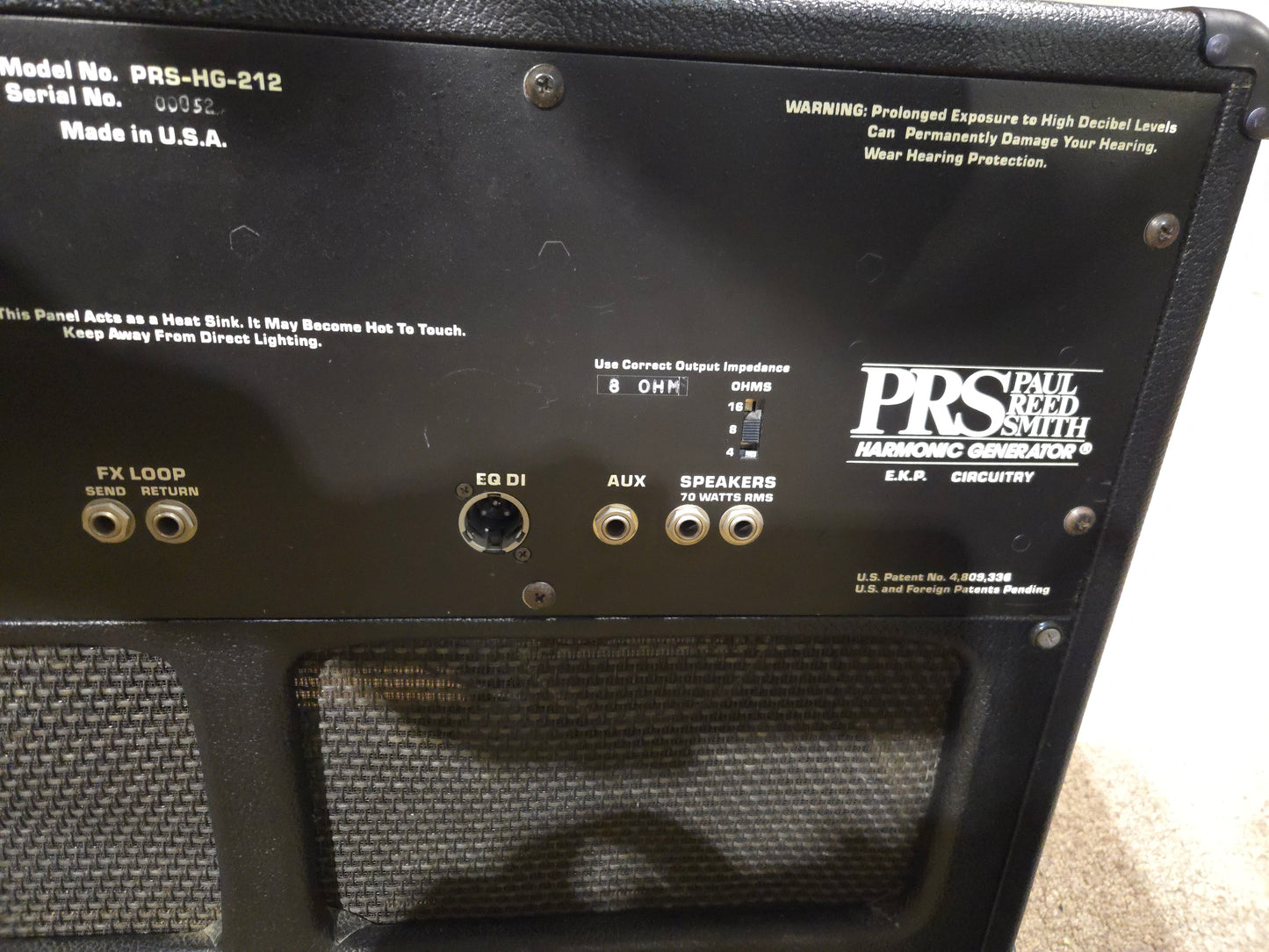 PRS Harmonic Generator HG-212 2-Channel 70-Watt 2x12" Solid State Guitar Combo 1990 - 1991 - Local Pickup Only