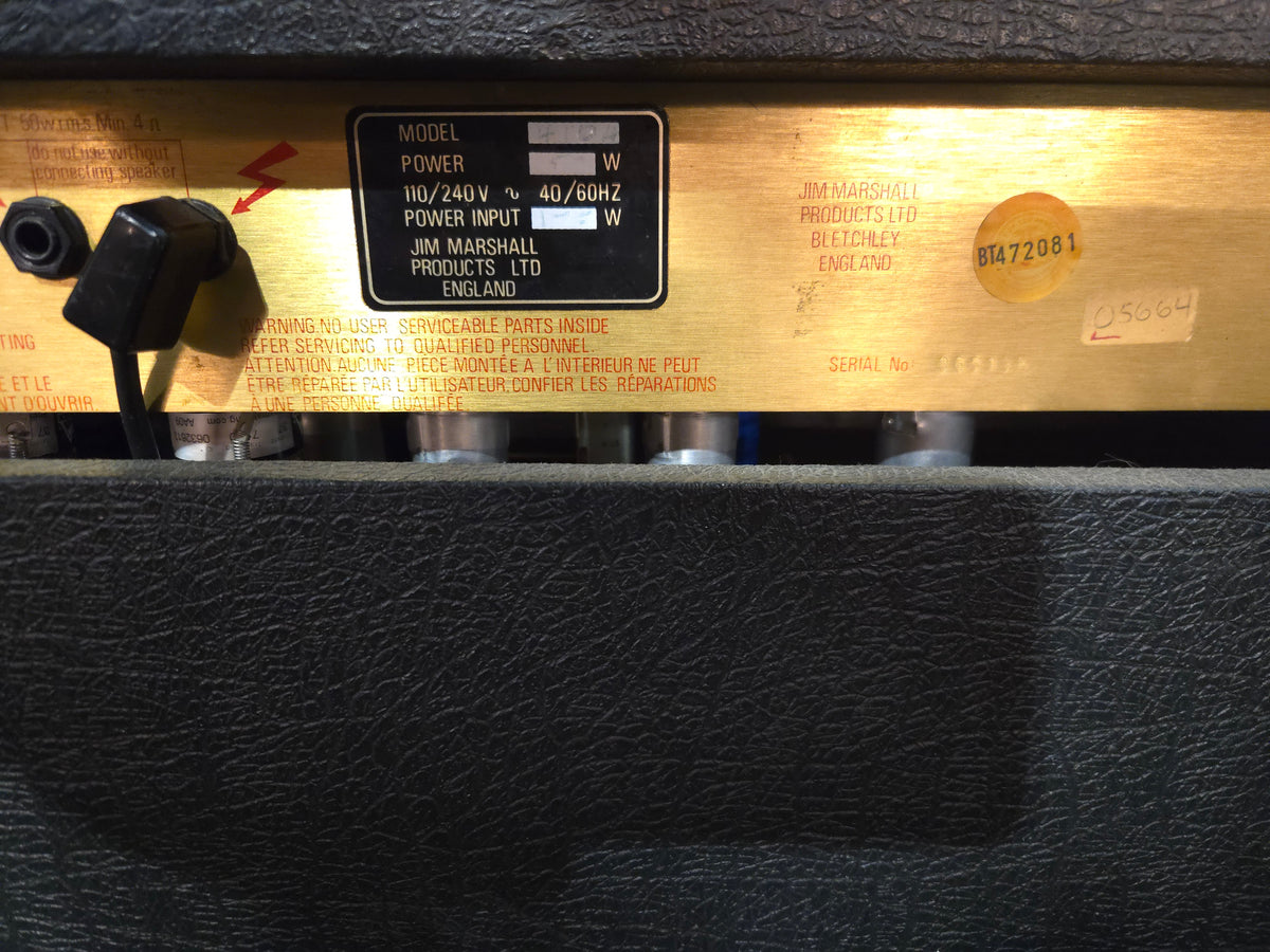 Marshall JCM 800 Lead Series Model 4104 50-Watt Master Volume 2x12 Combo 1980s - Local Pickup Only
