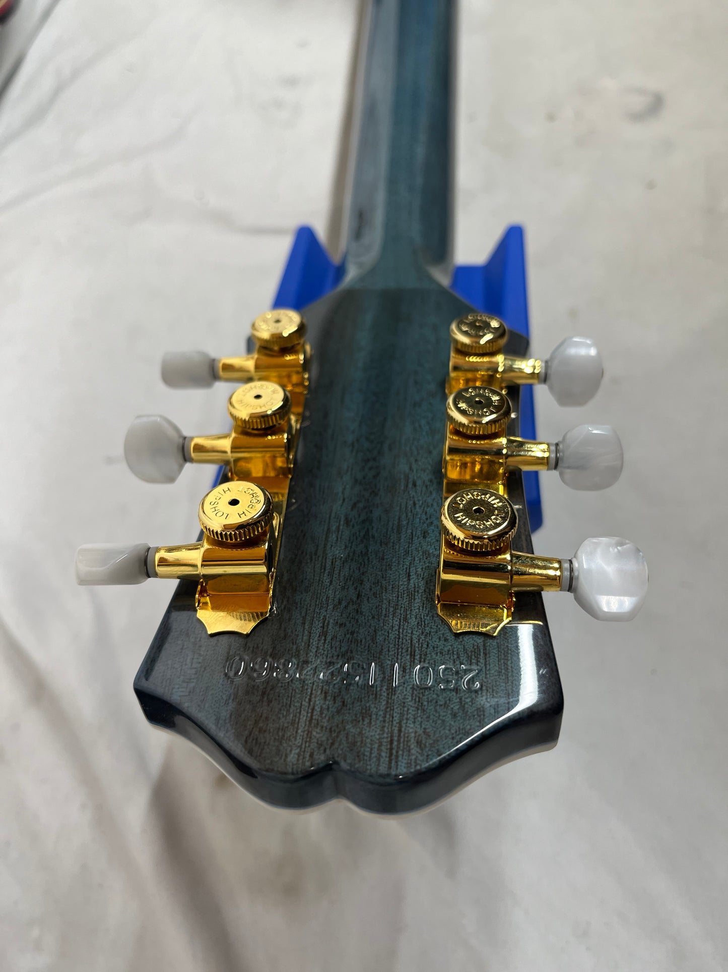 Epiphone Les Paul Custom Quilt Singlecut HH Electric Guitar - Ocean Blue