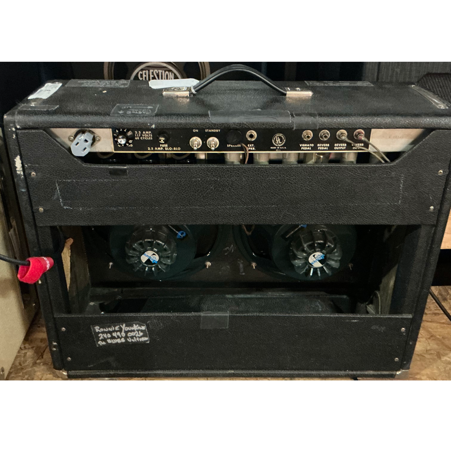 Fender Twin Reverb Amp Tube Guitar Combo Amplifier 1960s - Black Panel - Local Pickup Only