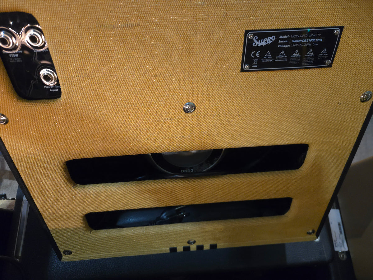 Supro 1822R Delta King 12 15-Watt 1x12" Guitar Combo 2021 - Present - Tweed / Black Stripes - Local Pickup Only