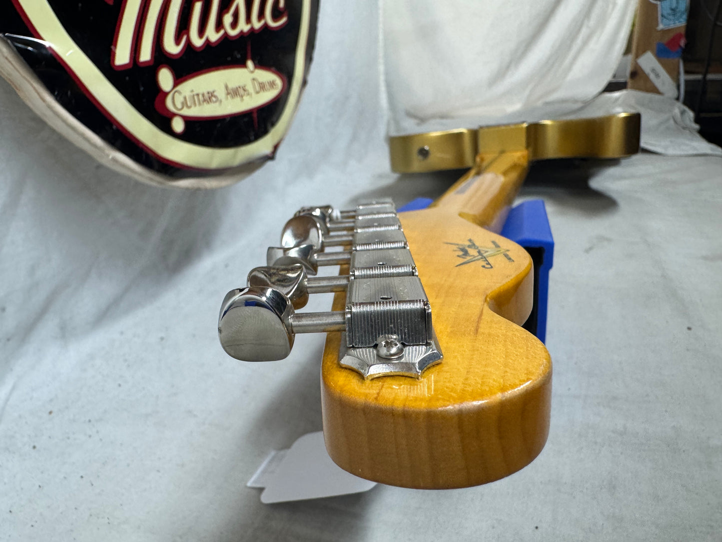 Fender USA Custom Shop Limited Edition Full Throttle Esquire Relic Telecaster Guitar with Case 2003 - Gold / Maple neck