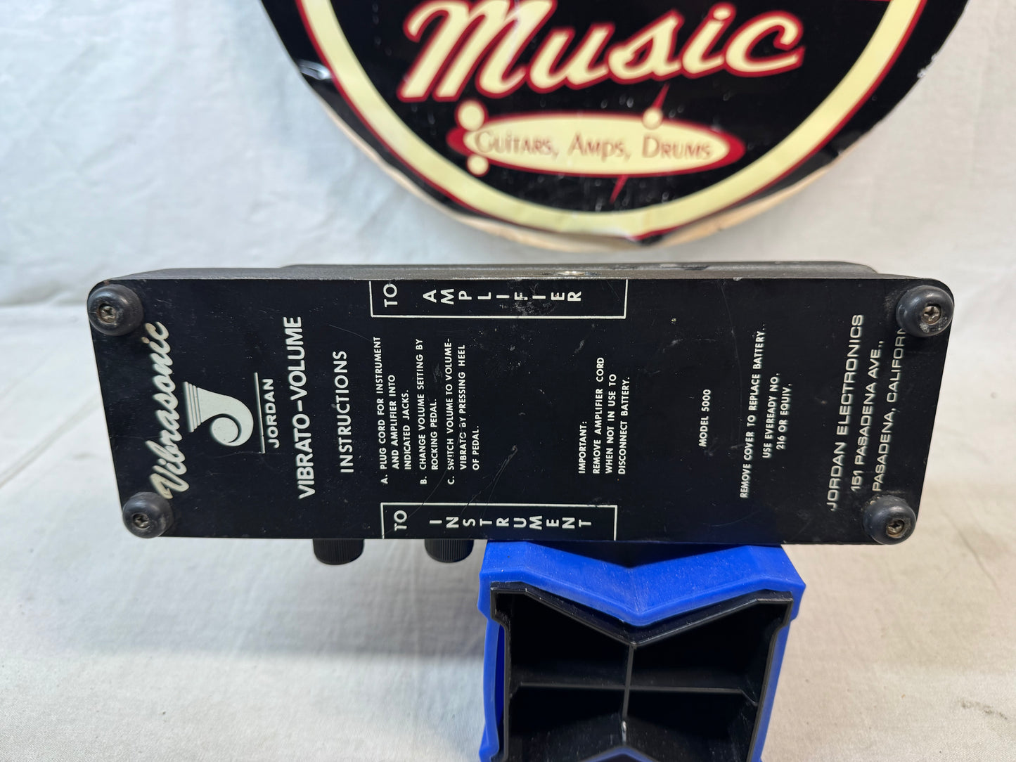 Jordan Electronics Model 5000 Vibrasonic Vibrato-Volume Pedal Vintage