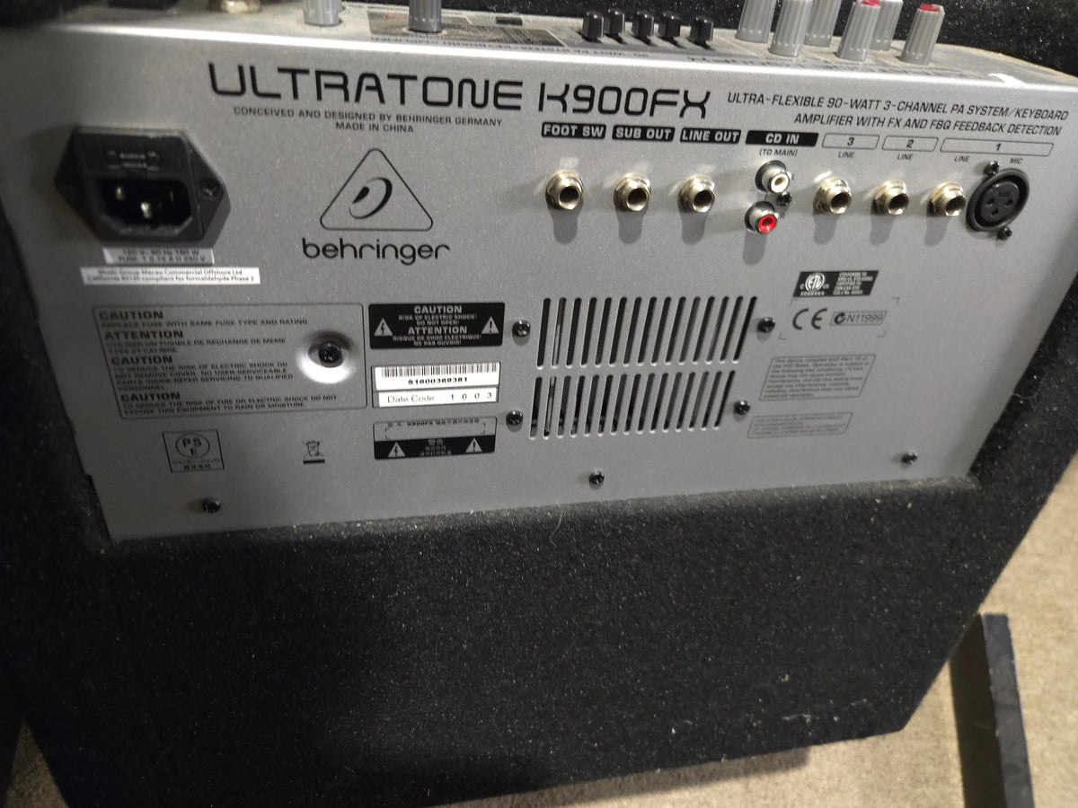 Behringer Ultratone K900FX 90-Watt 1x12 Keyboard Amp 2010s - Local Pickup Only