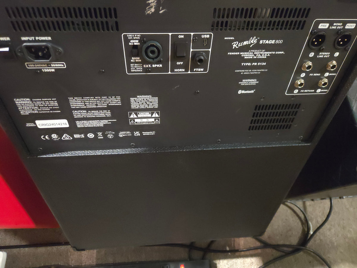 Fender Rumble Stage 800 2x10" 800-Watt Modeling Bass Combo 2018 - Present - Local Pickup Only