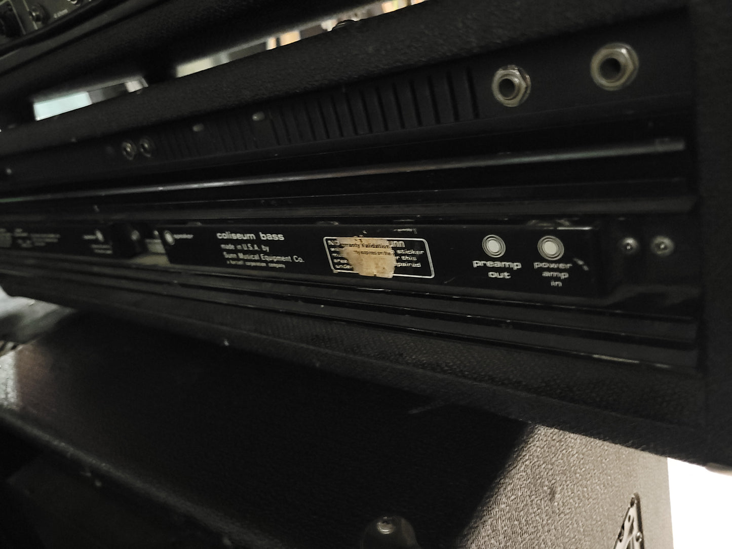 Sunn Coliseum-300 300-Watt Bass Amplifier Head 1980s - Black - Local Pickup Only