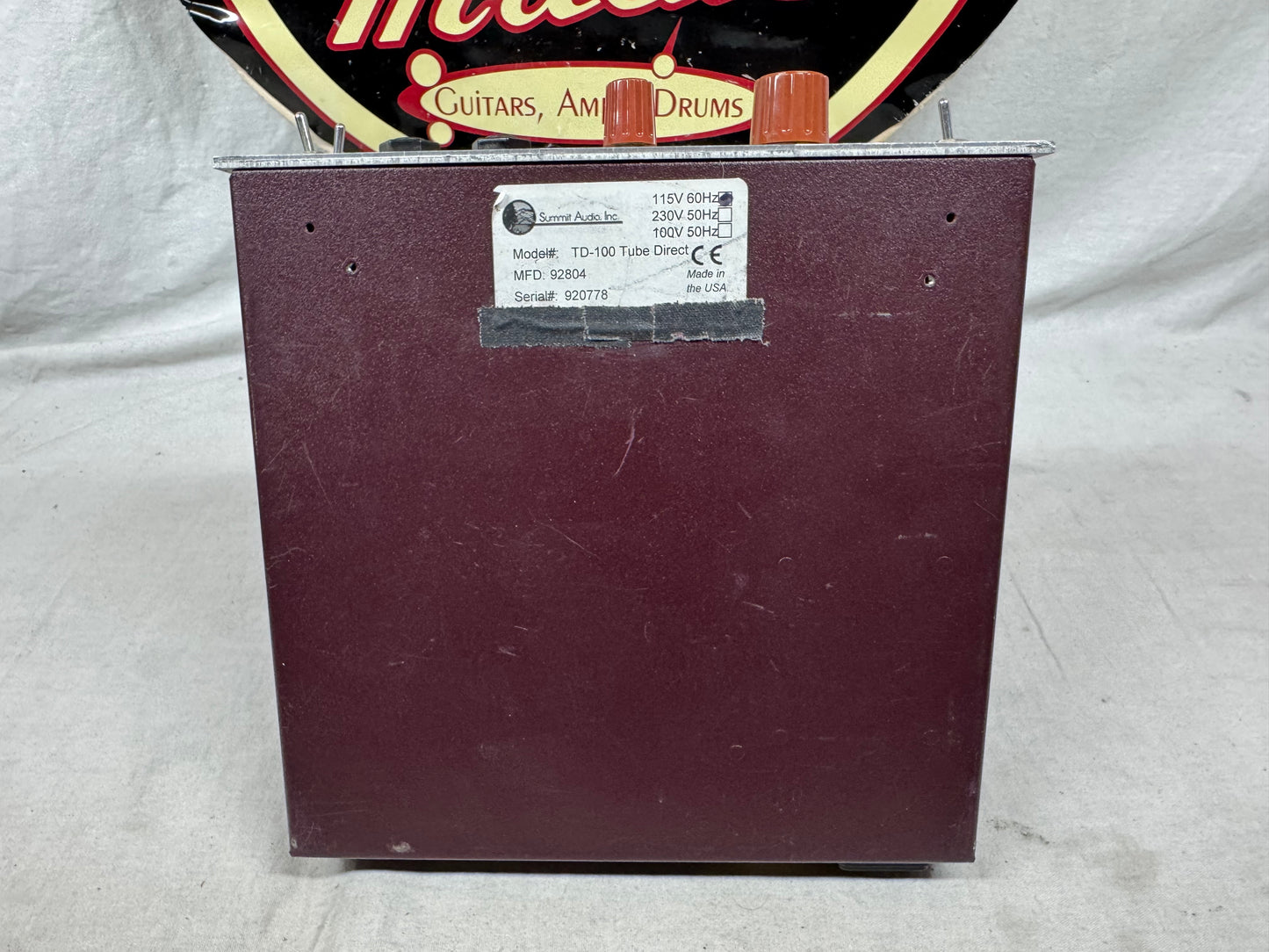 Summit Audio TD-100 td100 Tube Direct Instrument Preamp pre-amp Module