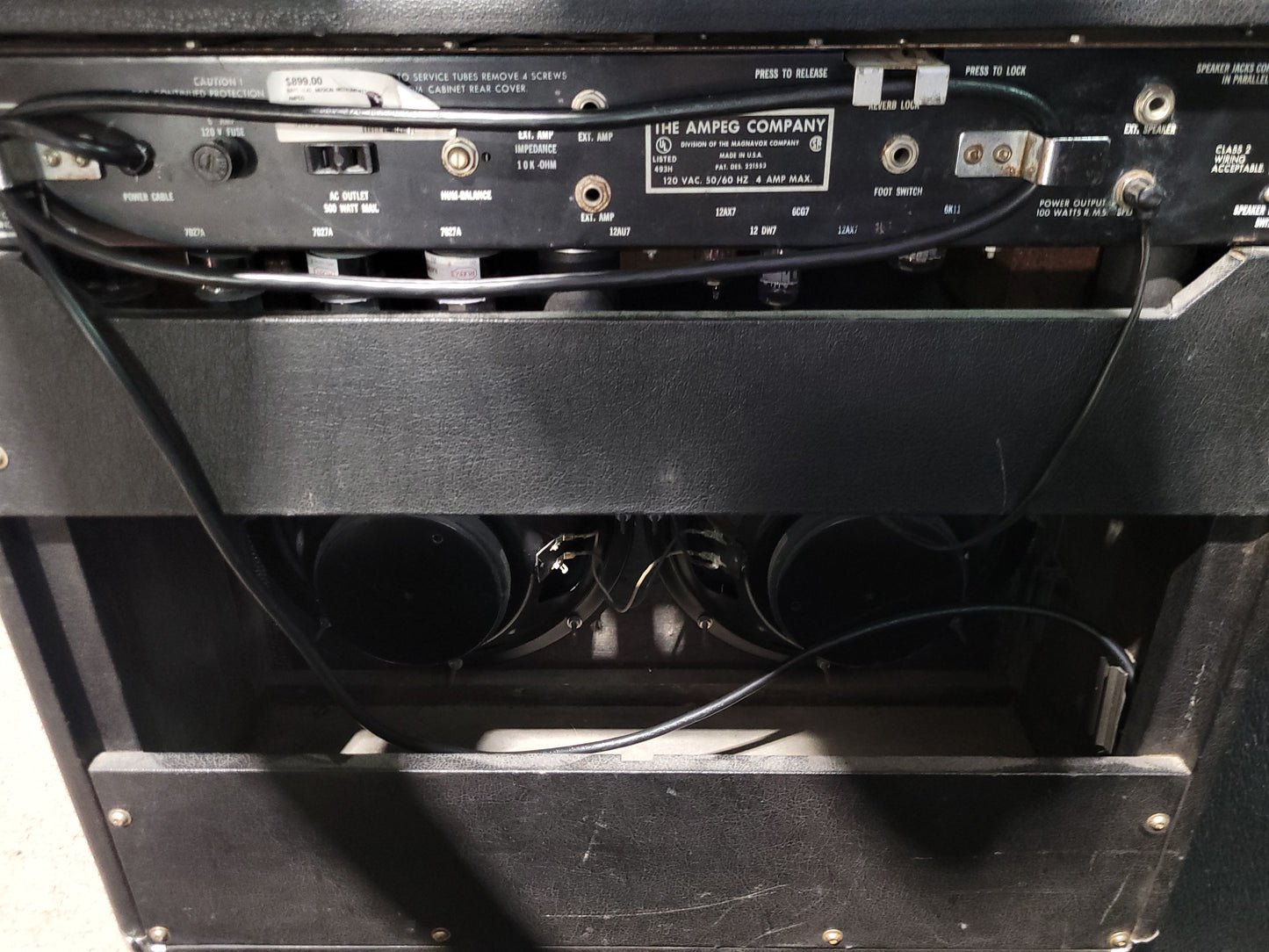 Ampeg VT-22 100-Watt 2x12" Guitar Combo 1970 - 1980 - Local Pickup Only