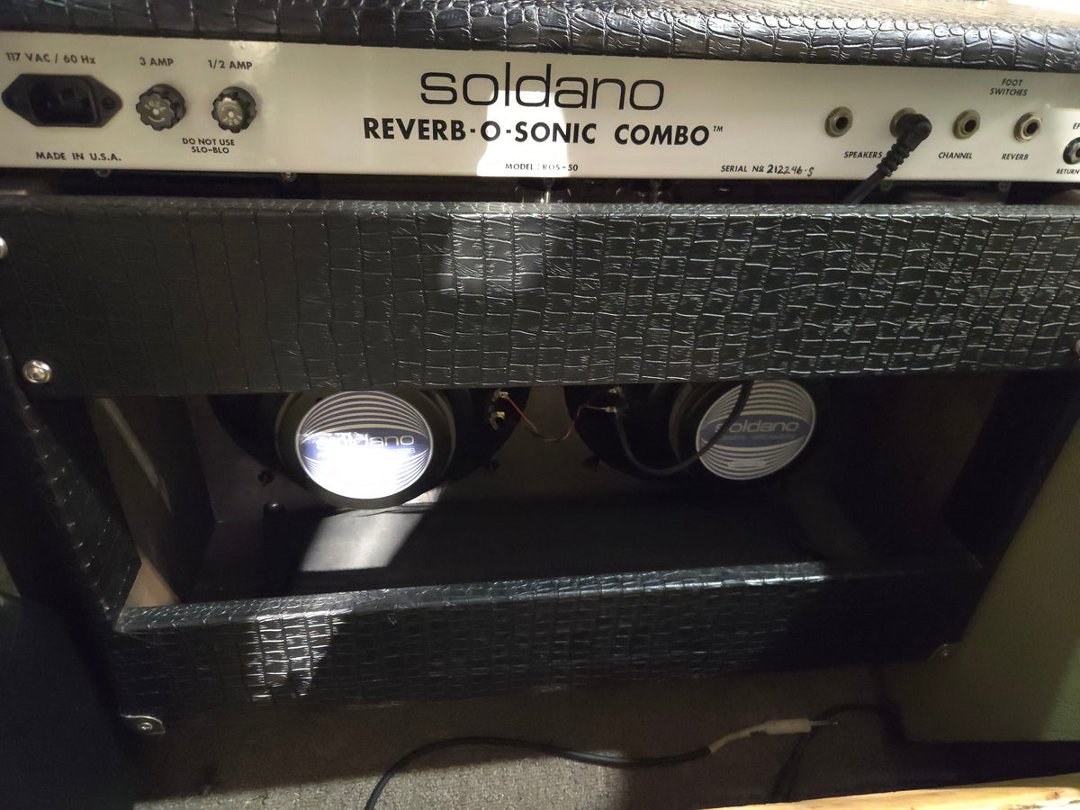 Soldano ROS-50 Reverb-O-Sonic Combo Black Snake Skin - Local Pickup Only