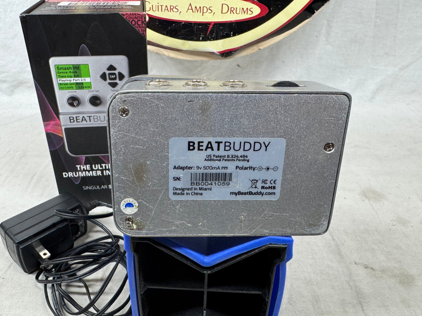 Singular Sound BeatBuddy beat buddy Drum Machine Pedal with Power Supply + Box