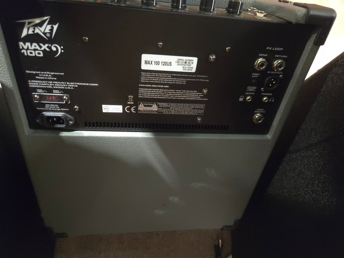 Peavey MAX 100 100-Watt 1x10" Bass Combo 2018 - Present - Gray / Black - Local Pickup Only