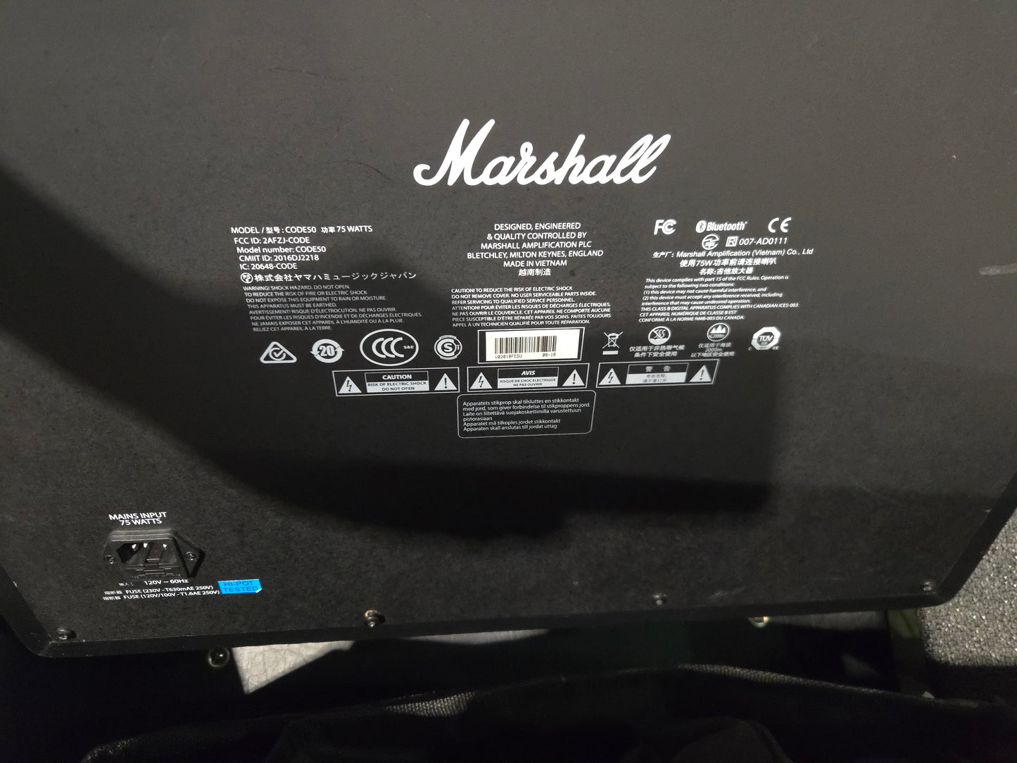 Marshall Code CODE50 50-Watt 1x12" Digital Modeling Guitar Combo 2016 - Present - Local Pickup Only