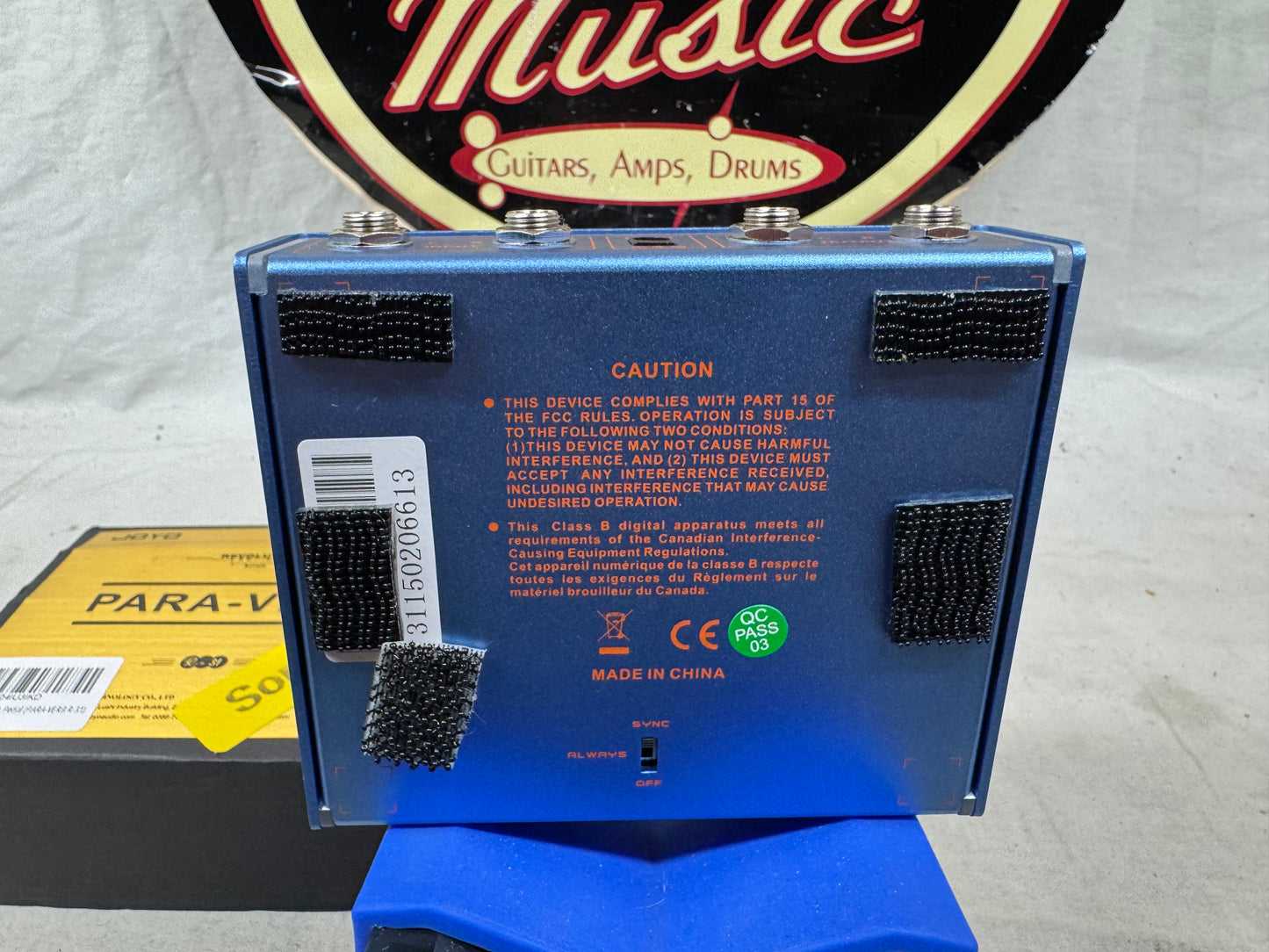 Joyo J-31 j31 Para-Verb Reverb Pedal with Box