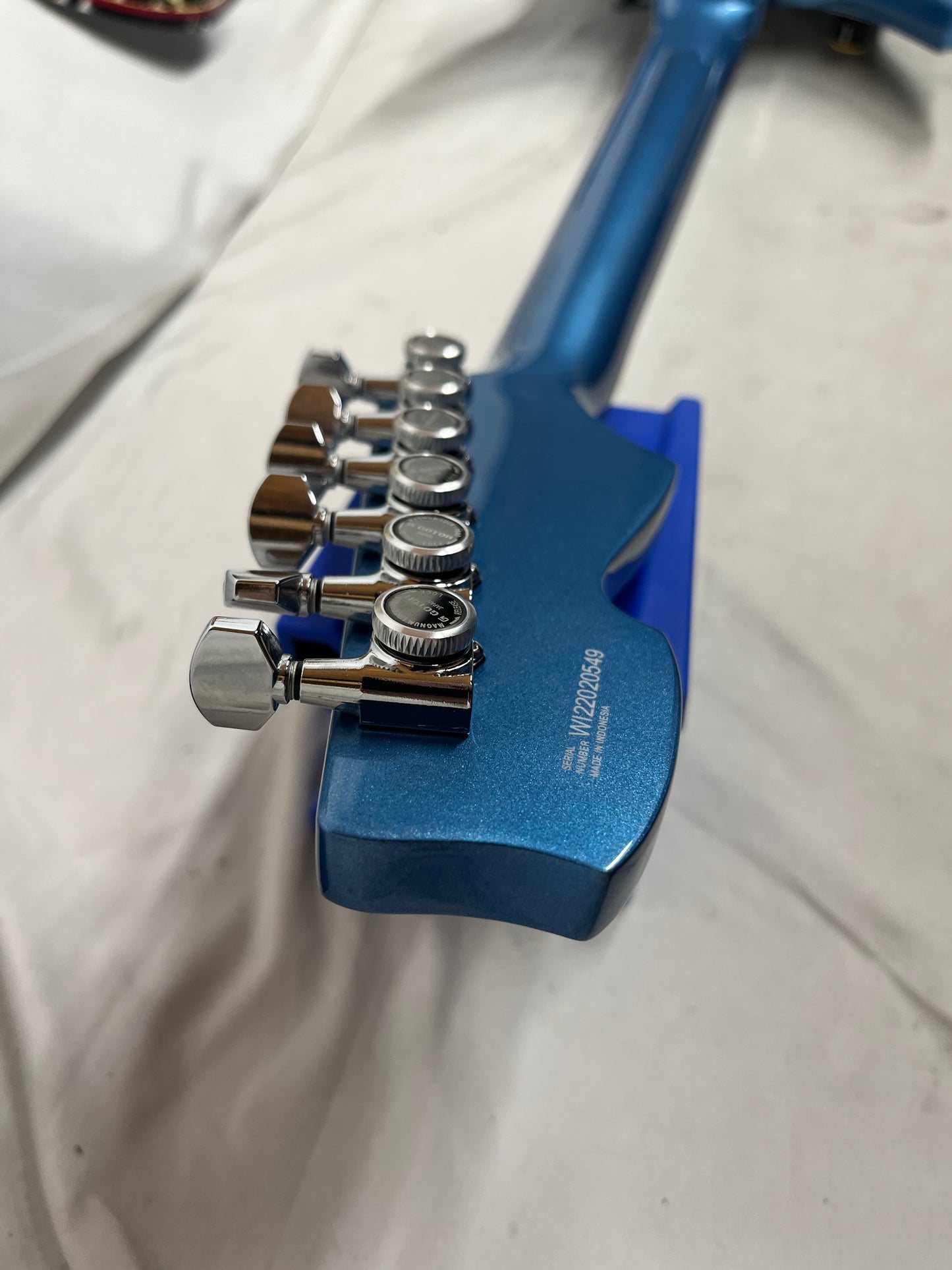 Eastwood Ichiban SharkFin K4L Doublecut Electric Guitar - Nut has been Raised!