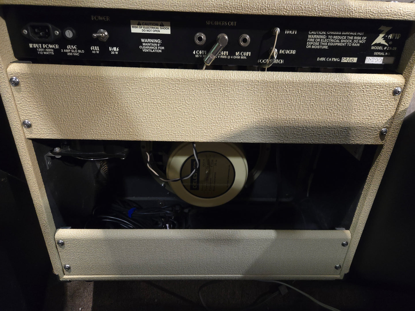 Dr. Z Jaz 20/40 40-Watt 1x12" Guitar Combo 2009 - 2011 - Local Pickup Only