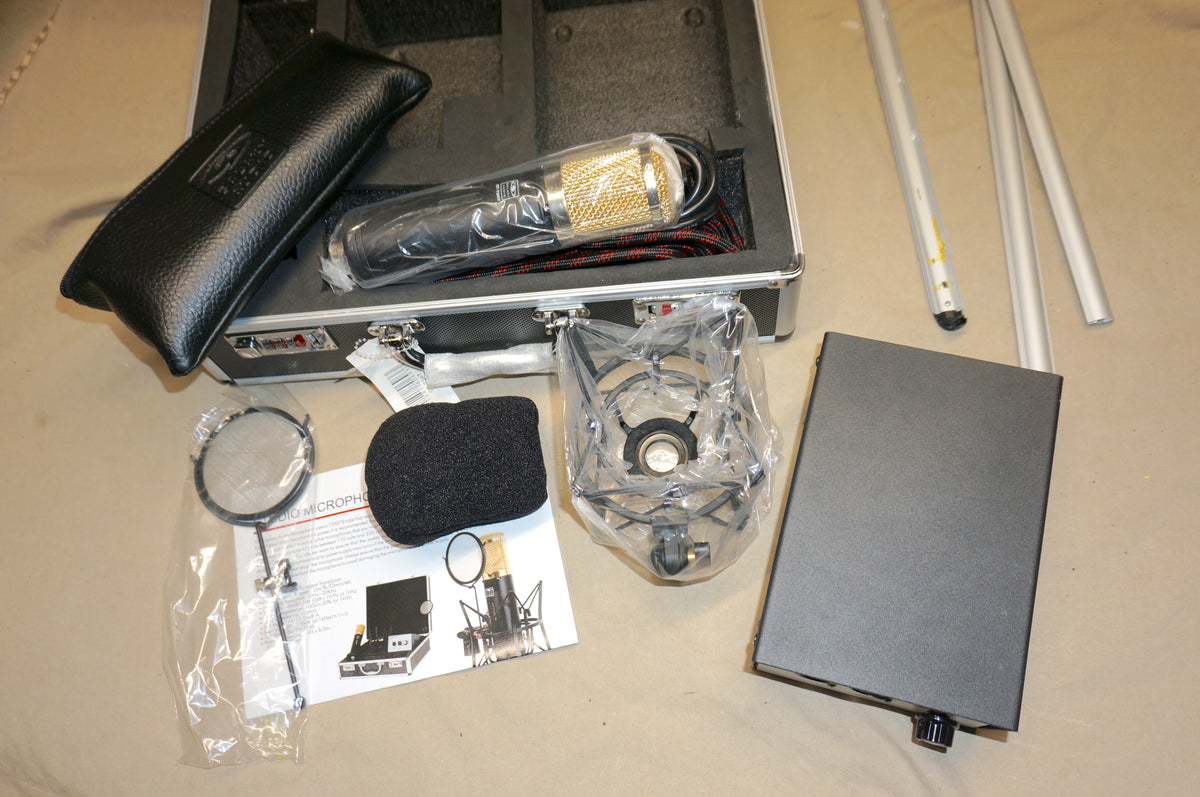 Galaxy Audio ST-734T Studio Tube Condenser Microphone CLEAN / MINT - Case is broken