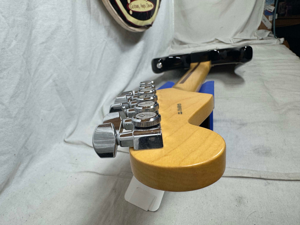 Fender American Professional Stratocaster HSS (modified to SSS) Shawbucker Guitar with Case 2016 - Black / Maple neck