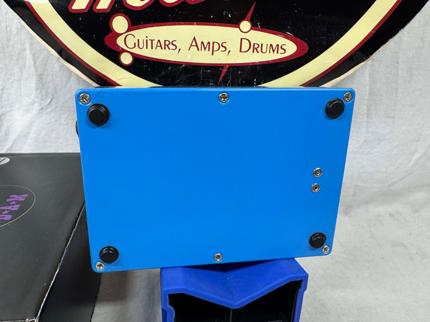 D*A*M Differential Audio Manifestationz x Emanating Fist Electronics Limited Edition DP-77 dp77 Dope Priest Frequency Sustainer Muffy Fuzz Pedal with Box - Limited Blue Colorway