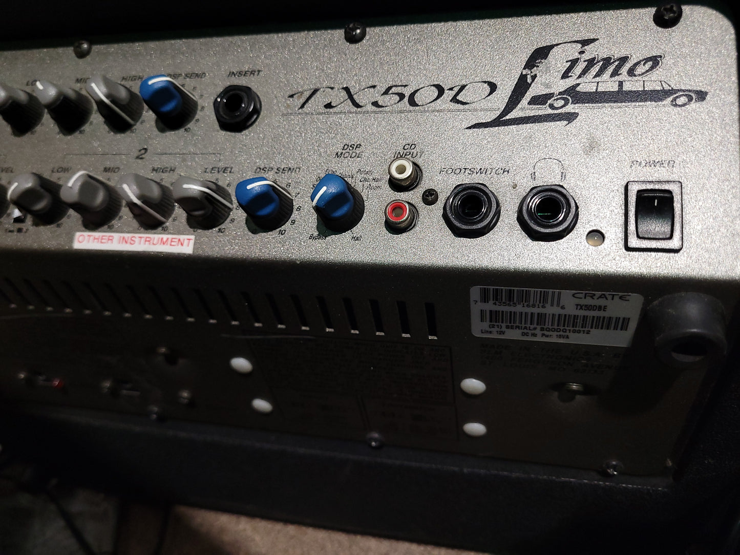 Crate TX50D Limo Combo Amp - Local Pickup Only