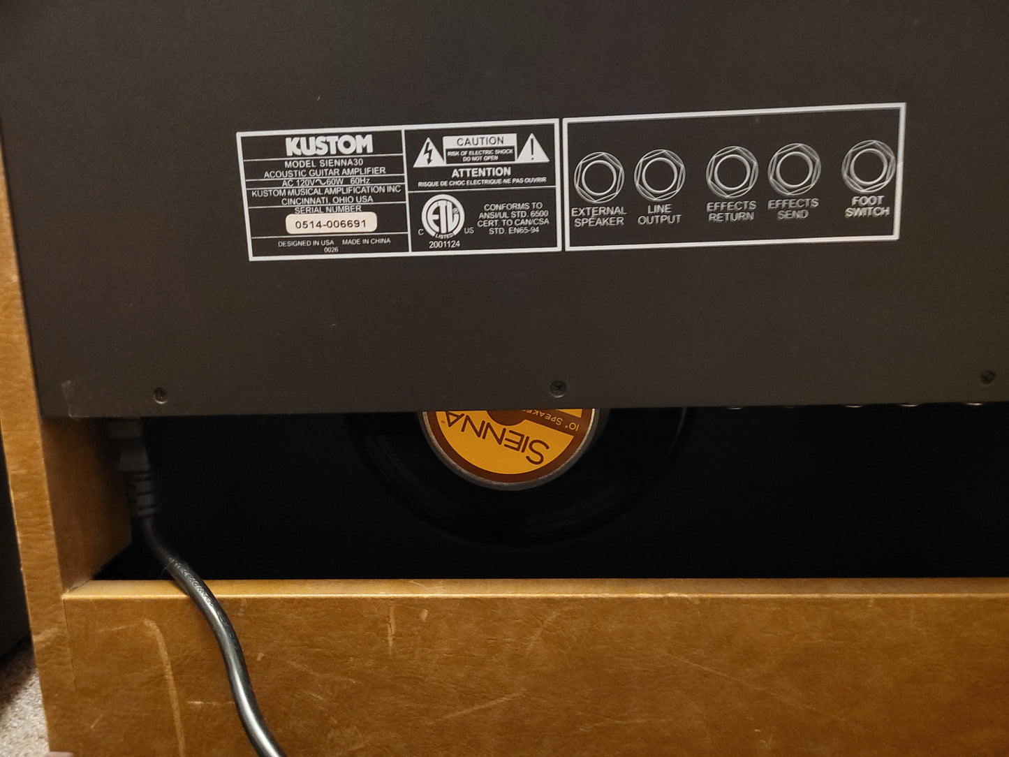 Kustom Sienna 30 Pro 30-Watt 1x10" Guitar Combo 2018 - Present - Local Pickup Only