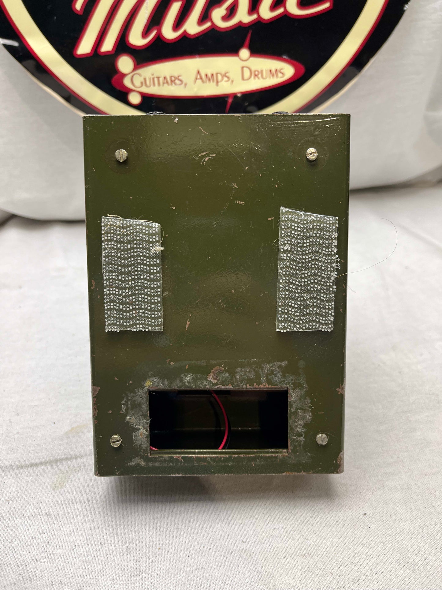 Electro-Harmonix Sovtek Green Russian Small Stone Phaser Phase Shifter phasor Pedal - large chassis - missing 1 knob + battery cover