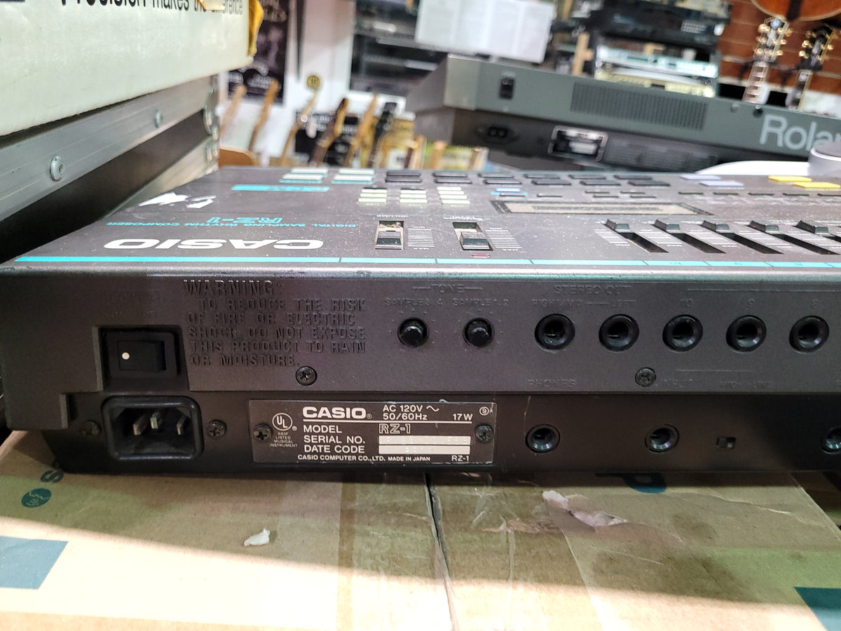 Casio RZ-1 Digital Sampling Rhythm Composer Sampler Drum Machine
