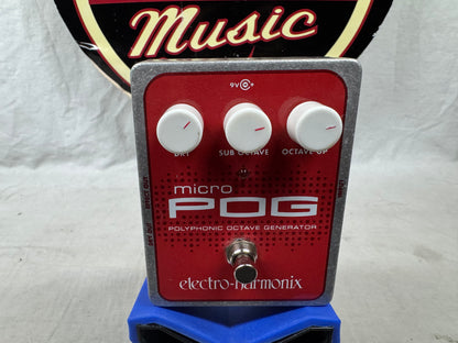 Electro-Harmonix Micro POG p.o.g. Polyphonic Octave Generator Pitch Shifter Harmonizer Pedal