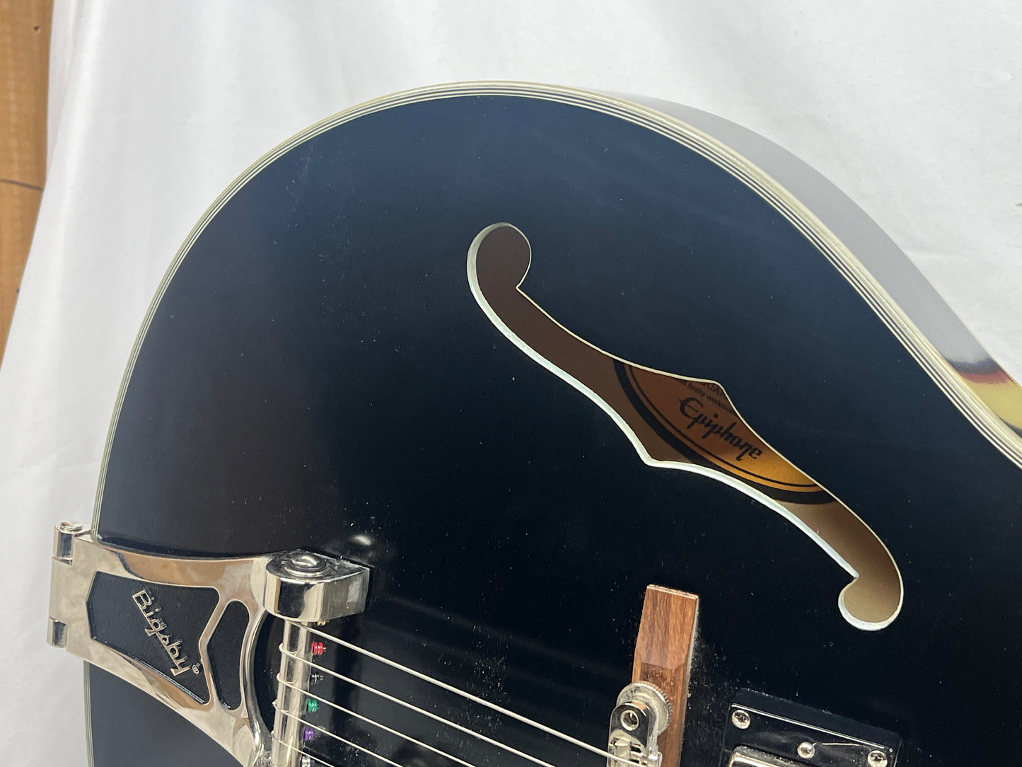 Epiphone Swingster Semi-Hollow Body Electric Guitar - Black Aged Gloss