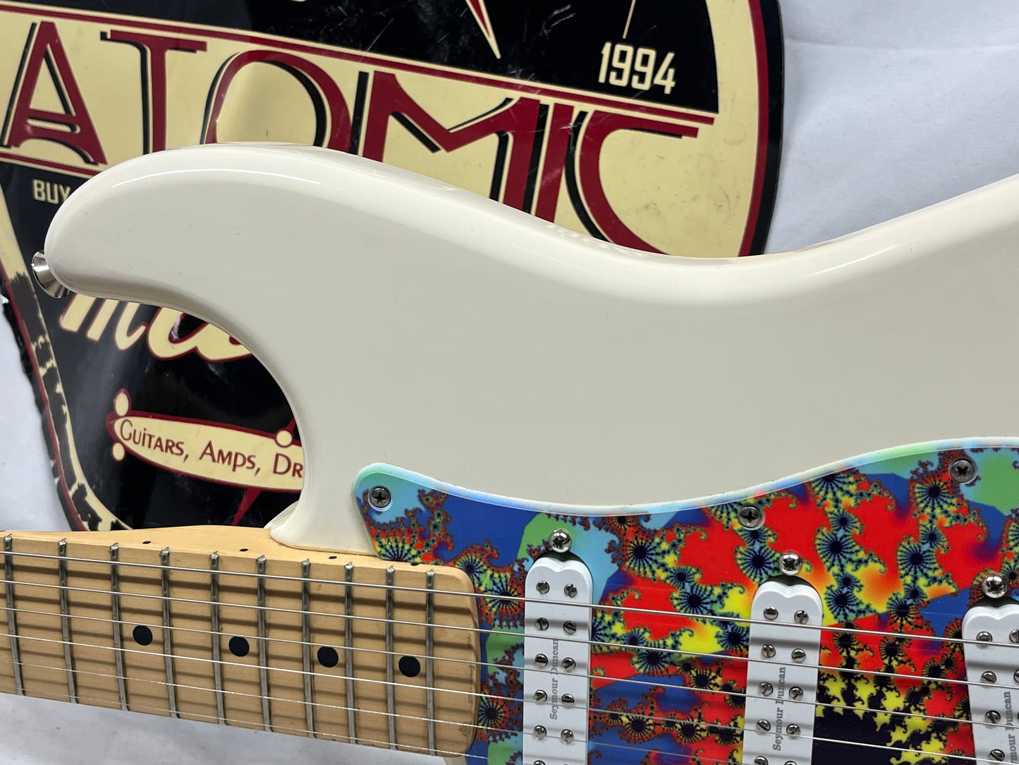 Fender Standard Stratocaster Strat Left Handed Lefty Electric Guitar - Arctic White