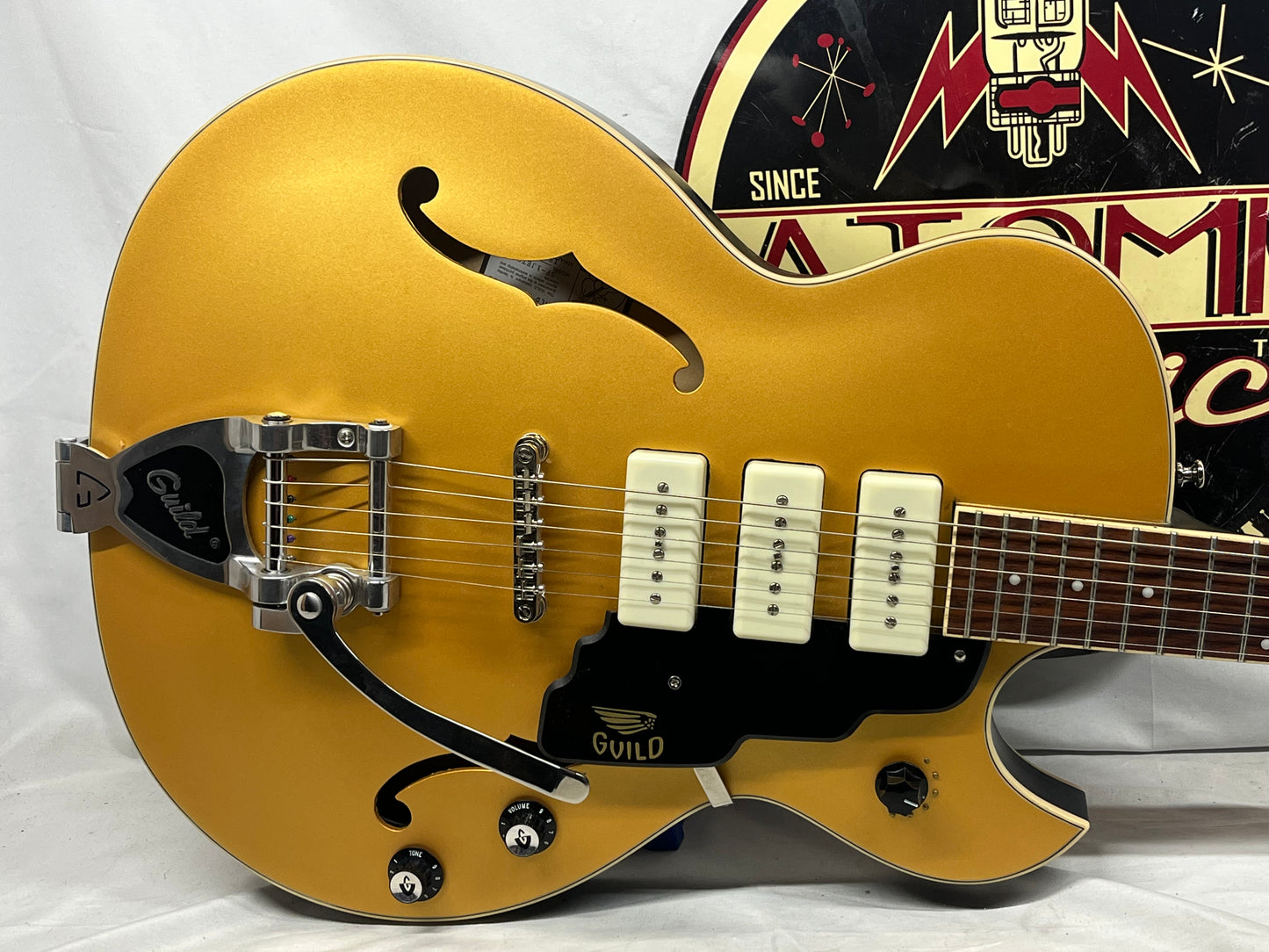 Guild SF-1 Starfire 1 Jet 90 Semi-Hollow Body Electric Guitar - Satin Gold