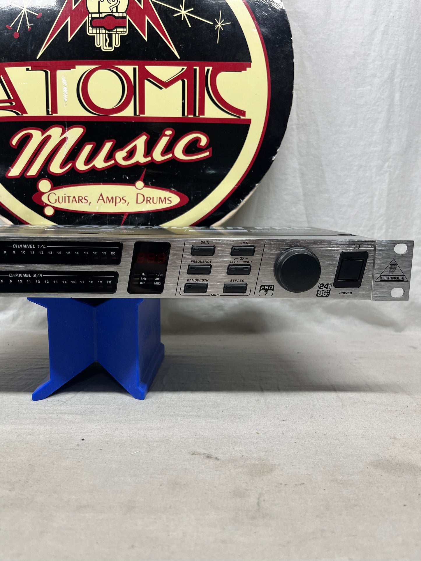 Behringer FBQ2496 fbq 2496 Feedback Destroyer Pro Noise Gate Parametric Equalizer eq Rack Module