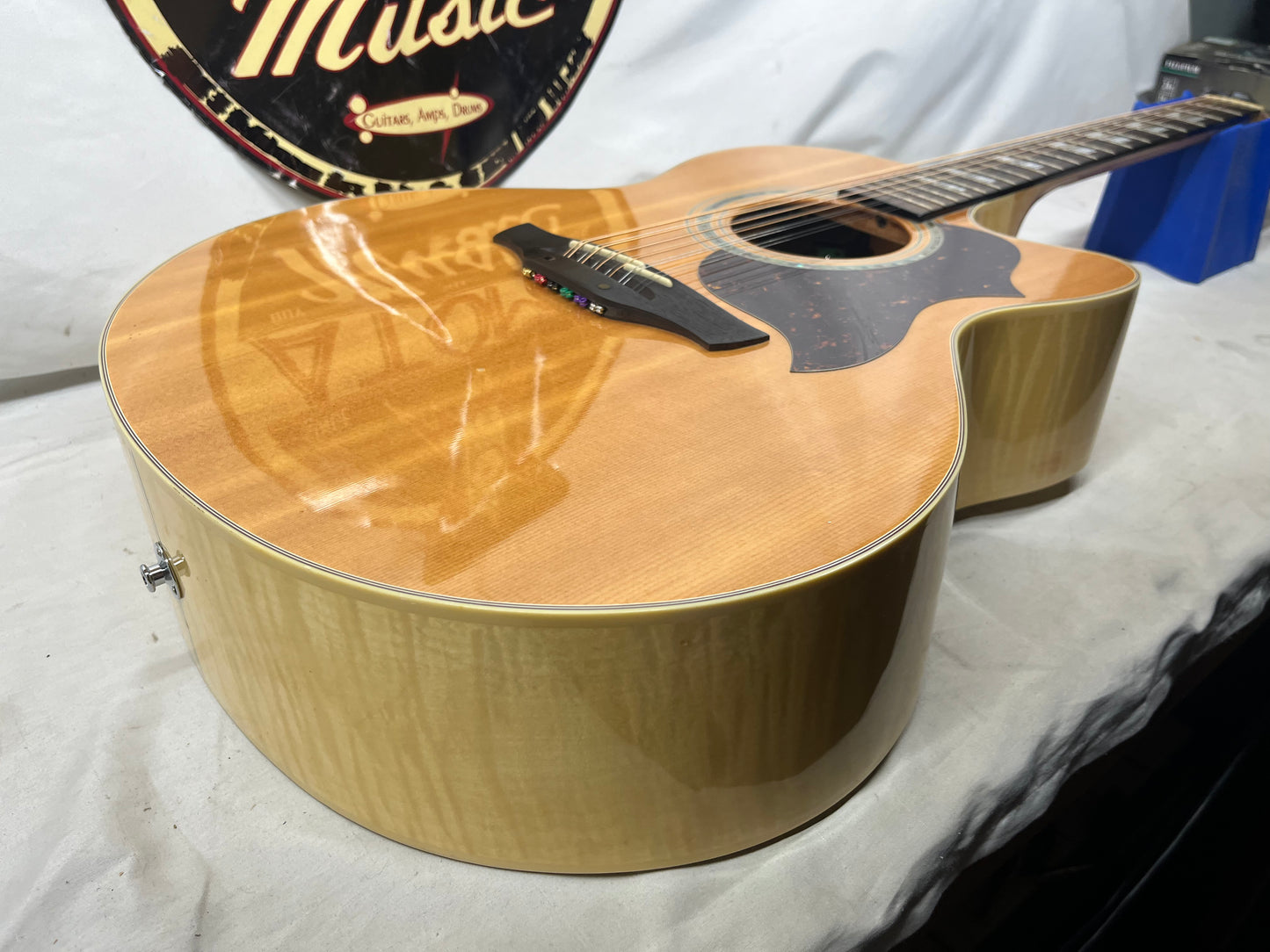 Takamine EG523SC-12 12-String Acoustic Electric Guitar - Crack in the Back