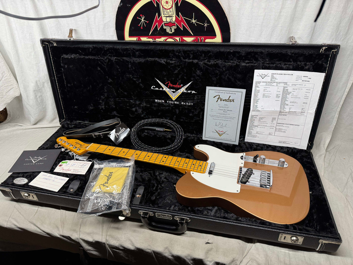 Fender USA Custom Shop Special Edition Custom Deluxe Telecaster Guitar with COA + Case 2010 - Copper / Maple neck
