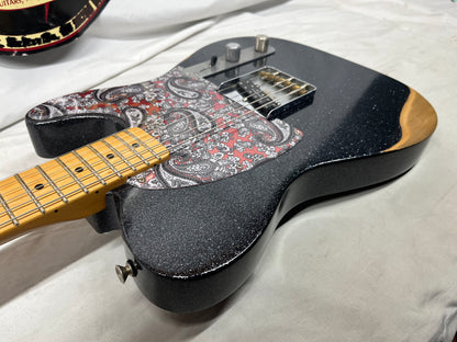 Fender Brad Paisley Esquire Signature Telecaster tele Electric Guitar MIM - Made in Mexico - Black Sparkle