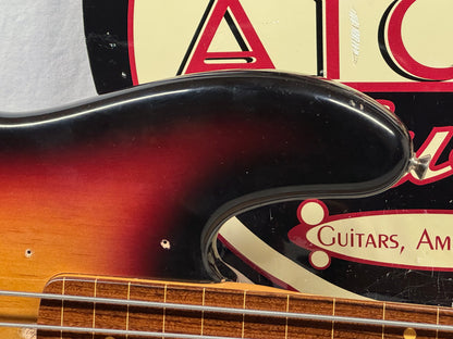 Fender Jaco Pastorius Jazz Bass Fretless 4-string J-Bass with Case 2005 - 3-Color Sunburst / Pau Ferro fingerboard