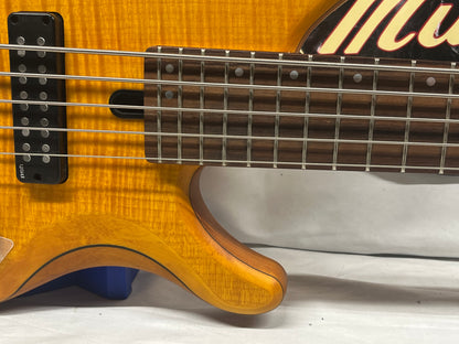 Yamaha TRBX605FM 5-String Electric Bass- Matte Amber