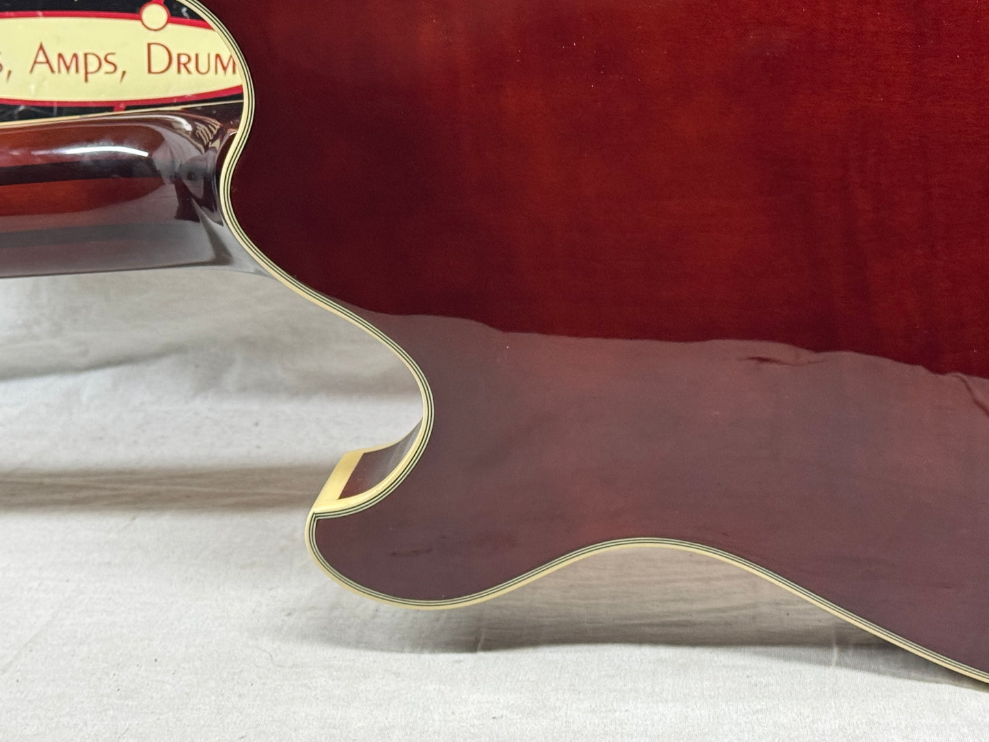 Eastwood Classic 6 TA PH Hollowbody Guitar with Case - Orange Flame