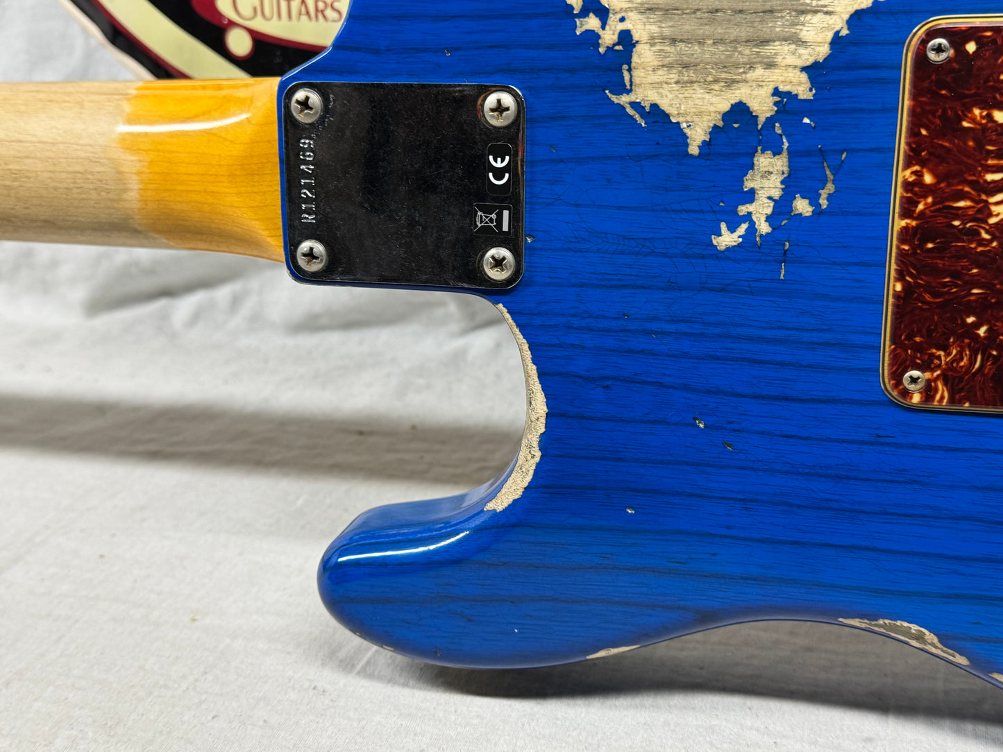 Fender USA Custom Shop '62 1962 Stratocaster Heavy Relic Guitar with COA + Case 2022 - Sapphire Blue Transparent / Rosewood fingerboard